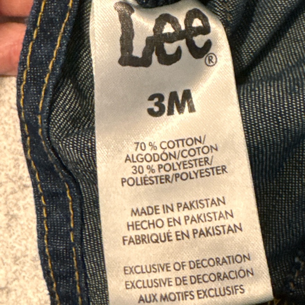 Lee Kids Denim Overalls - Blue - Picture 3 of 4